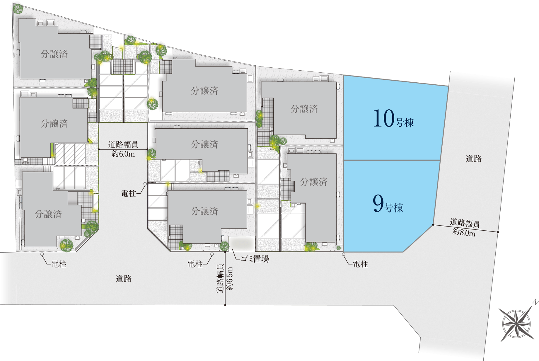「フォレストガーデン東須磨駅前S-TERRACE」全体区画図