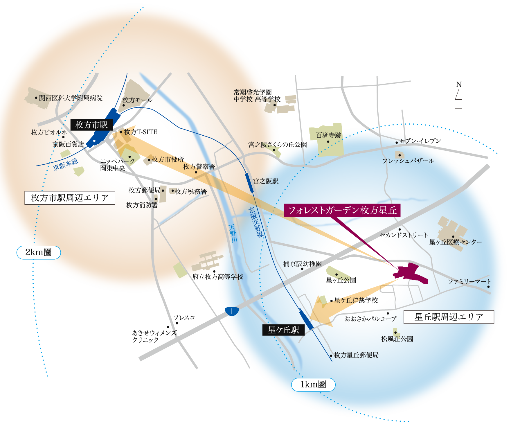 現地周辺エリア概念図