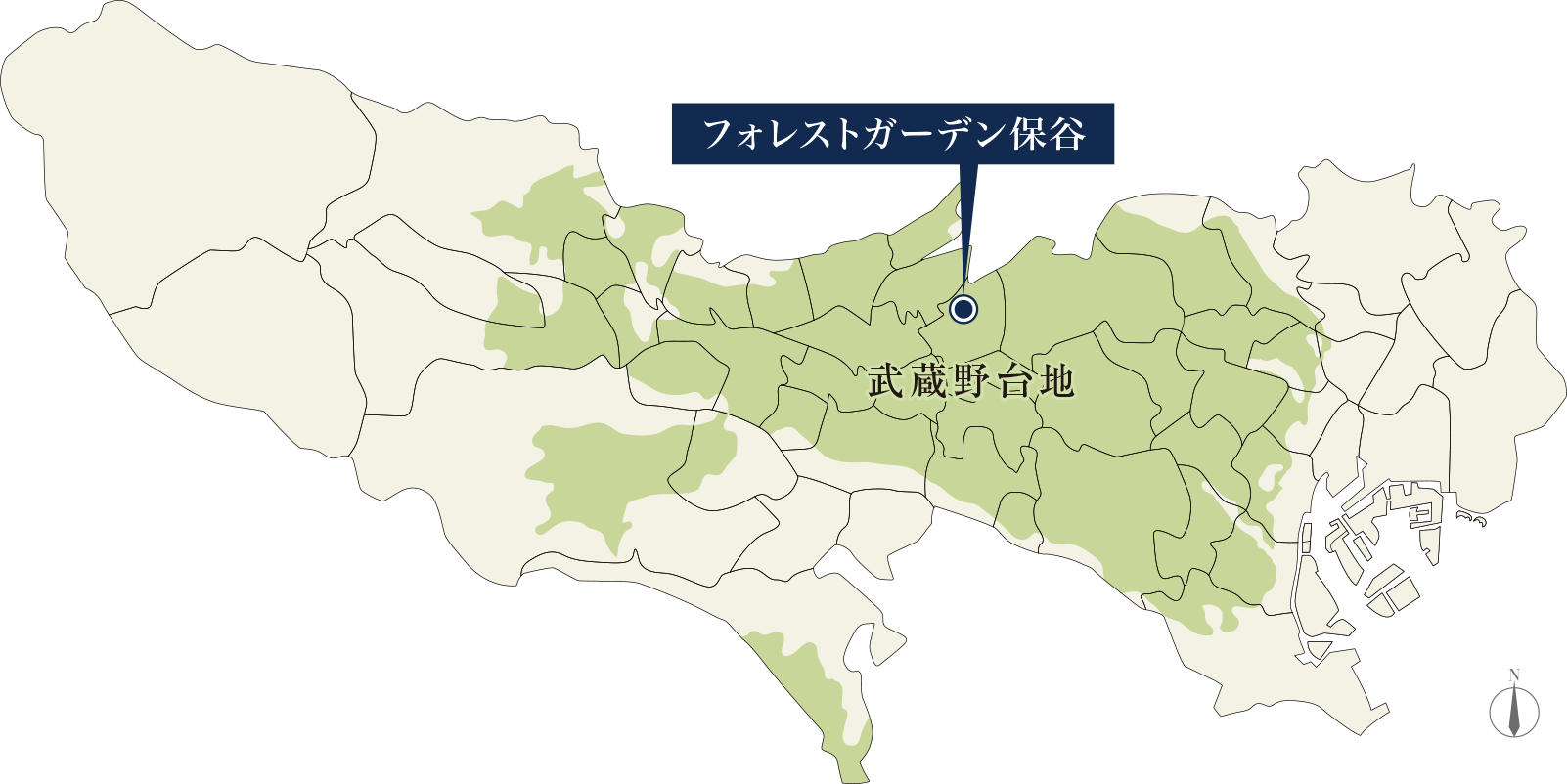 武蔵野台地地盤概念図