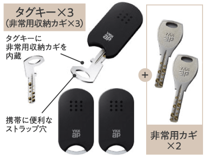 非常用収納カギ 標準装備
