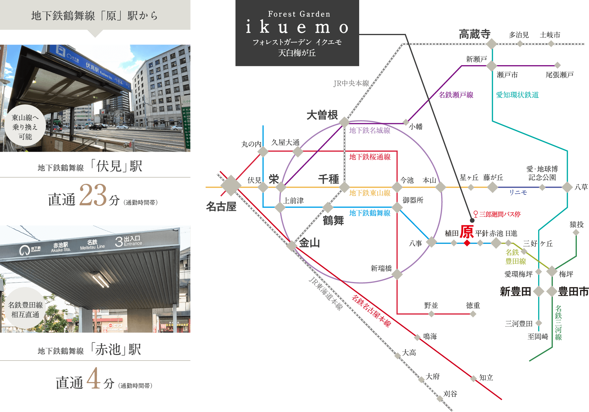原駅周辺マップ