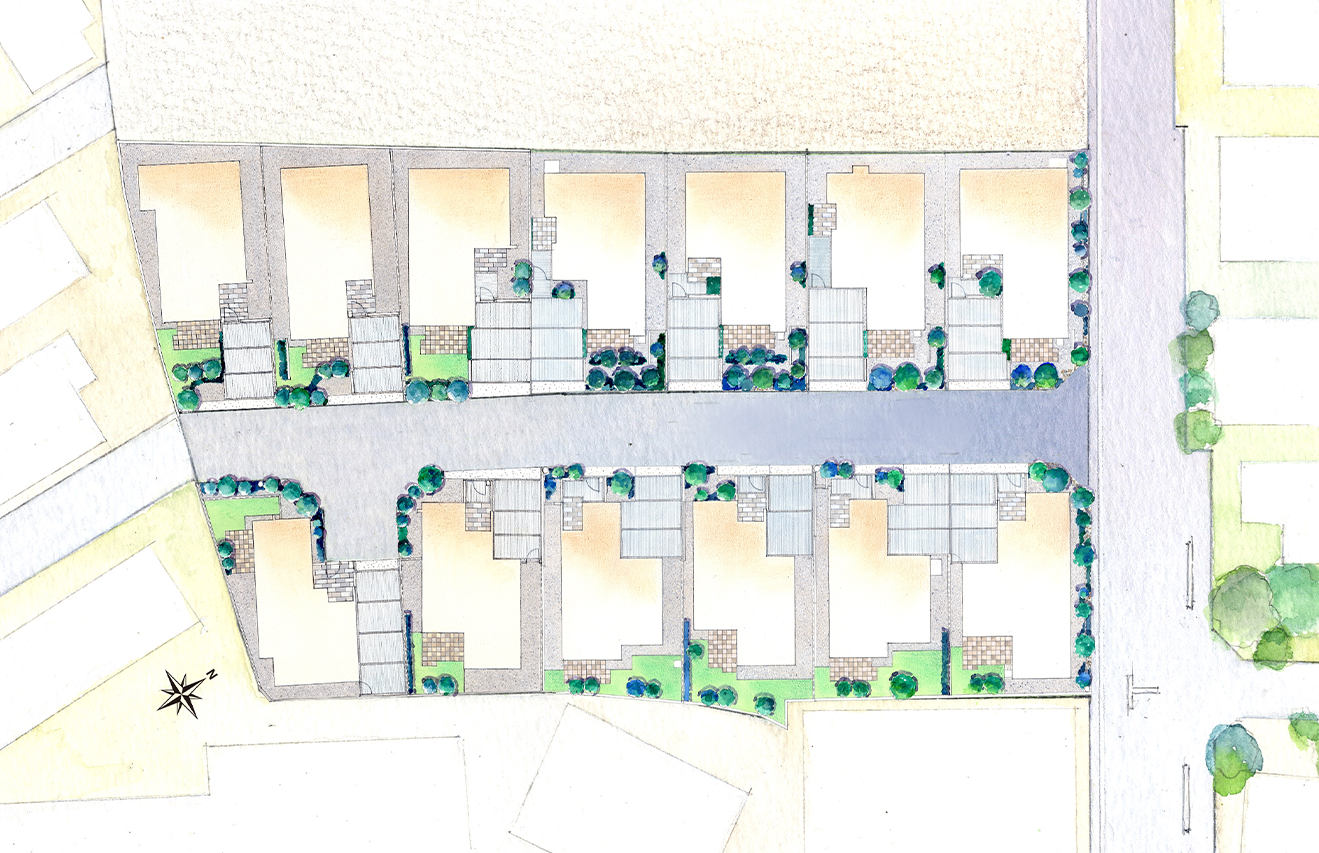 全体街区概念図