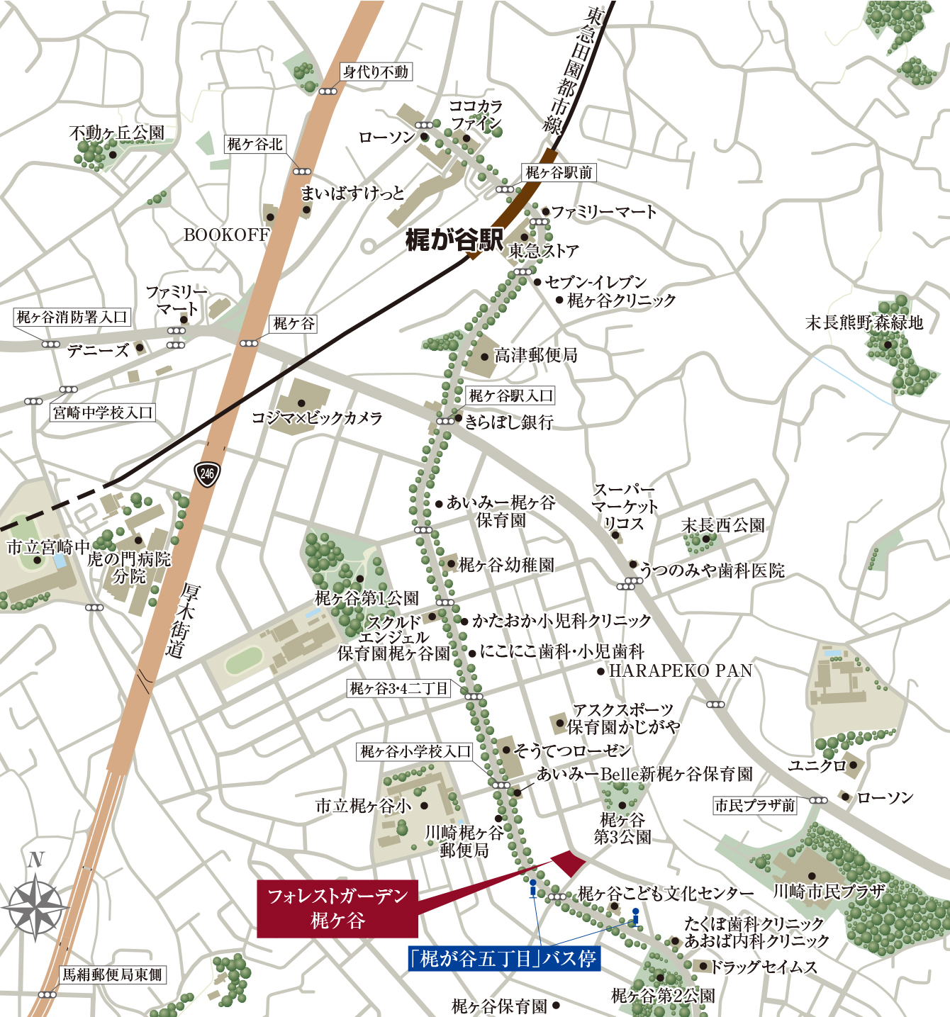 現地案内図