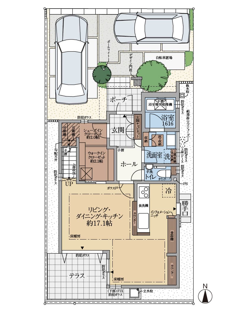 18号棟 販売区画 間取り リビオタウン広畑小松 住友林業の戸建分譲