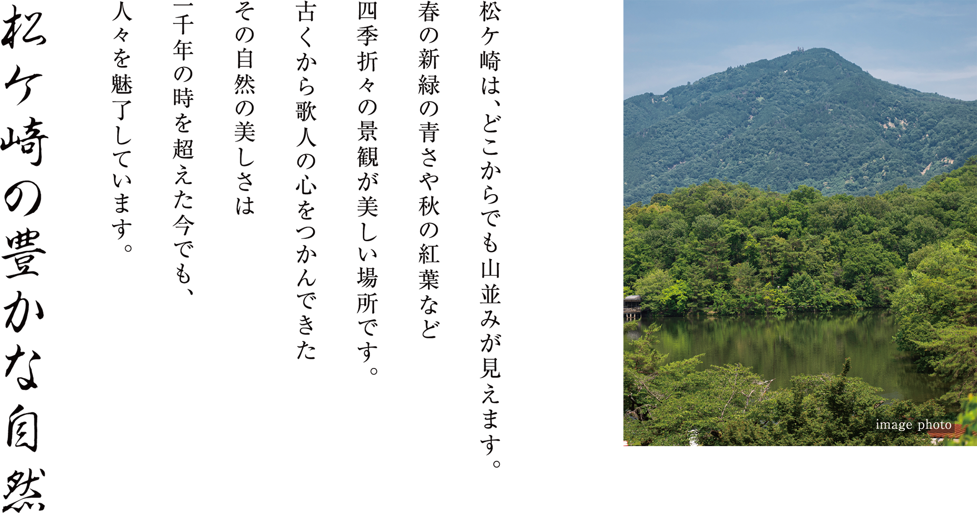 松ケ崎の豊かな自然