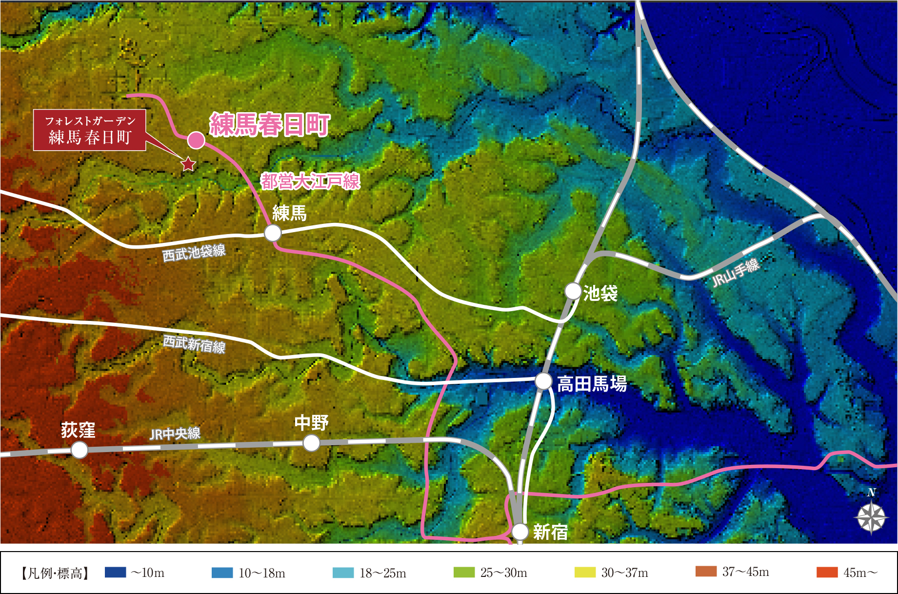 標高イメージ図