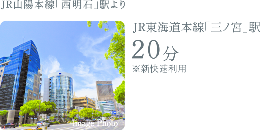 JR東海道・山陽本線「三ノ宮」駅22分