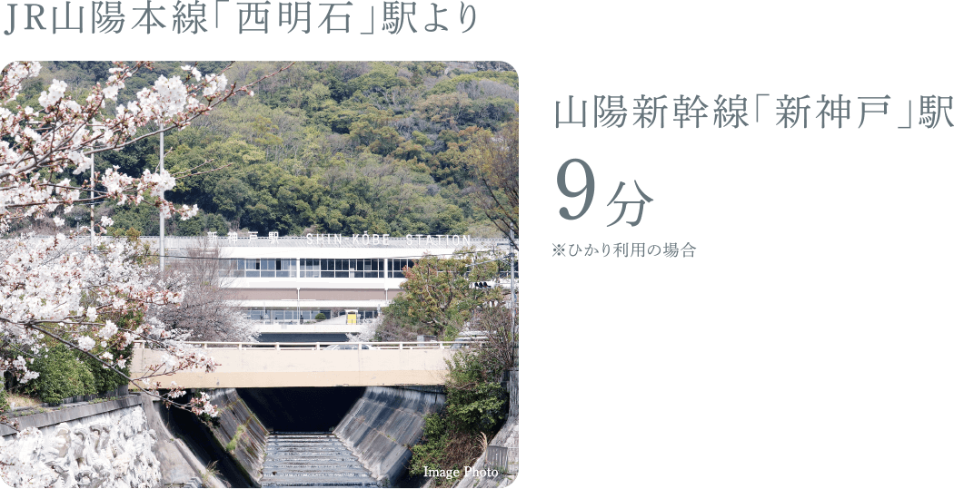 JR山陽新幹線「新神戸」駅8分