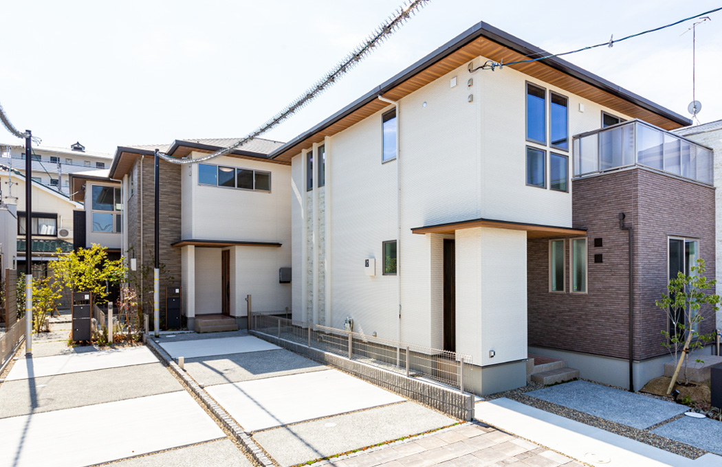 外観 左から3・2・1号棟（2025年3月撮影）