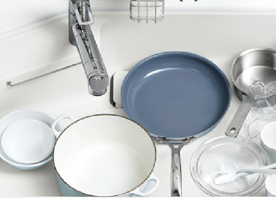 人造大理石の「奥までシンク」