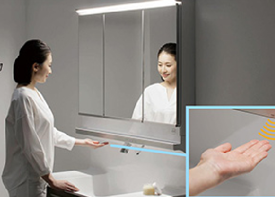 タッチレスワイドLED照明