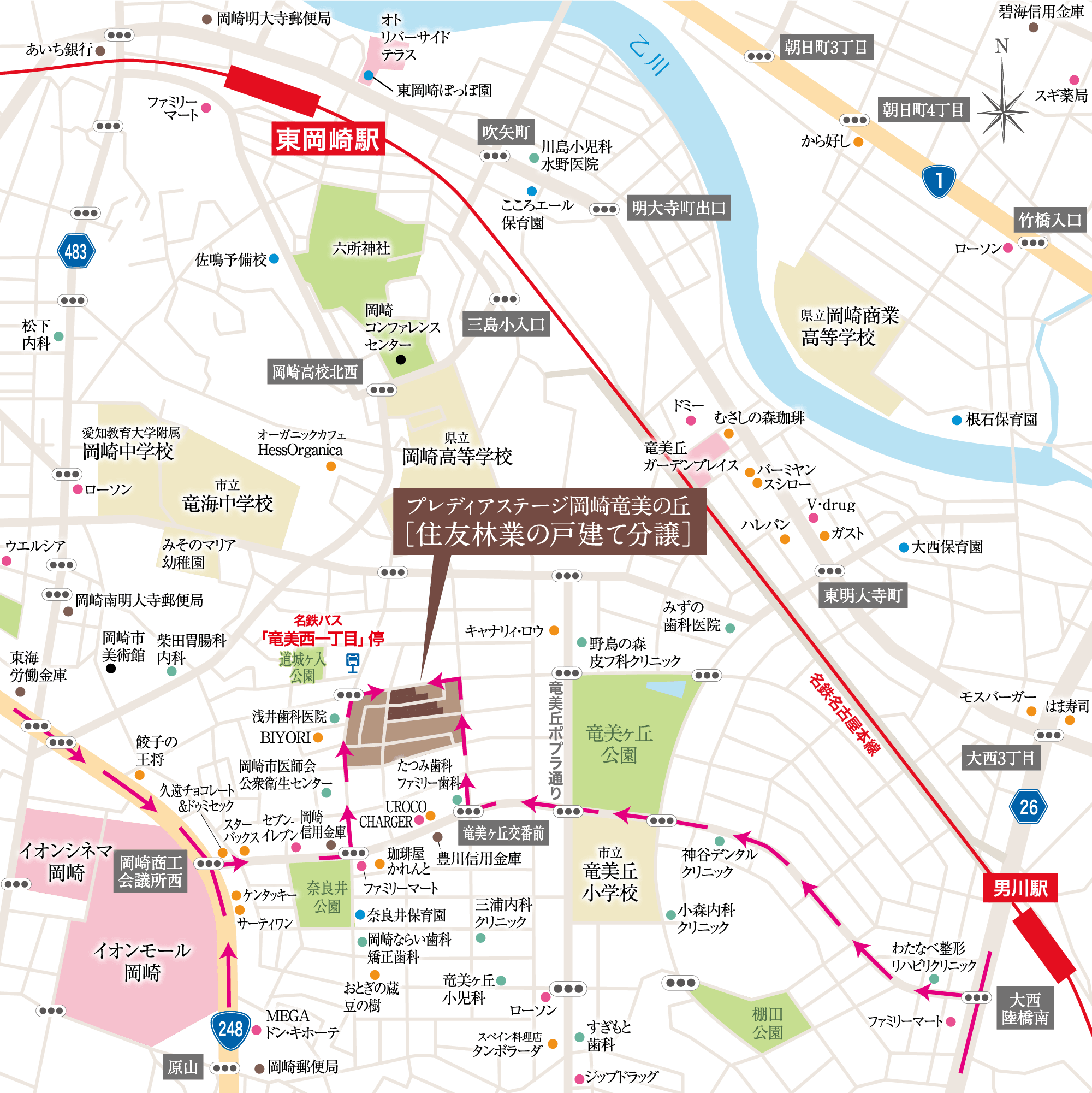 お客様駐車場のご案内図