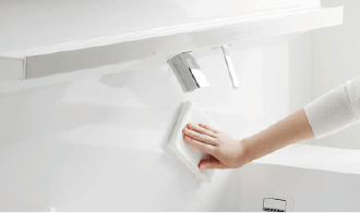 お掃除ラクラク水栓＆ハイバックガード