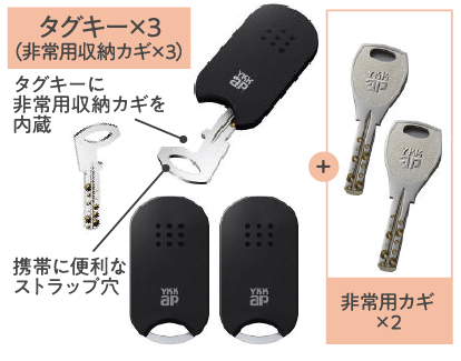 非常用収納カギ 標準装備