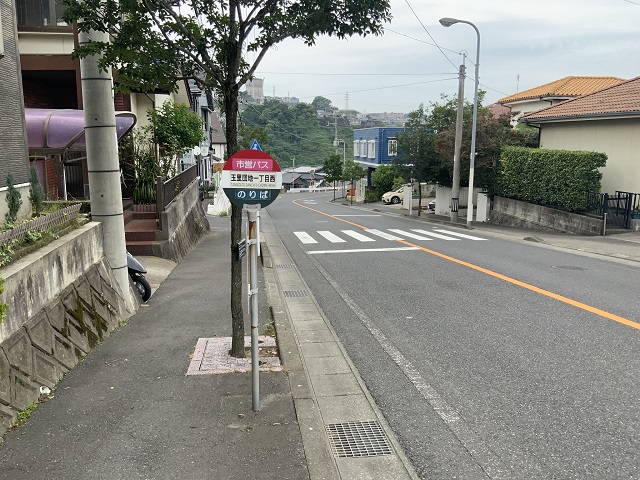 鹿児島市交通局「玉里団地一丁目西」バス停