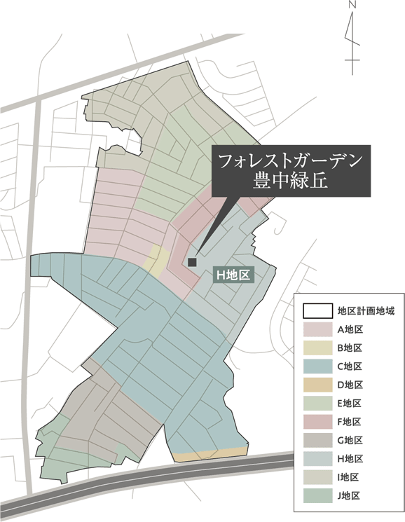 フォレストガーデン豊中緑丘周辺マップ