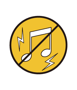 音の反響を抑えます。