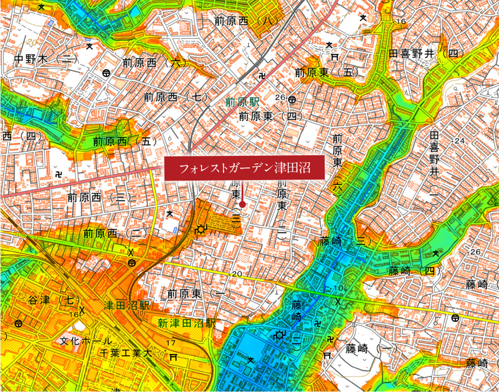 海抜map