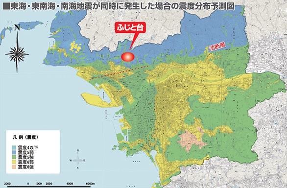 和歌山市 震度分布予測図