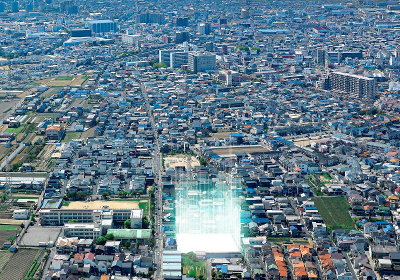 現地周辺航空写真