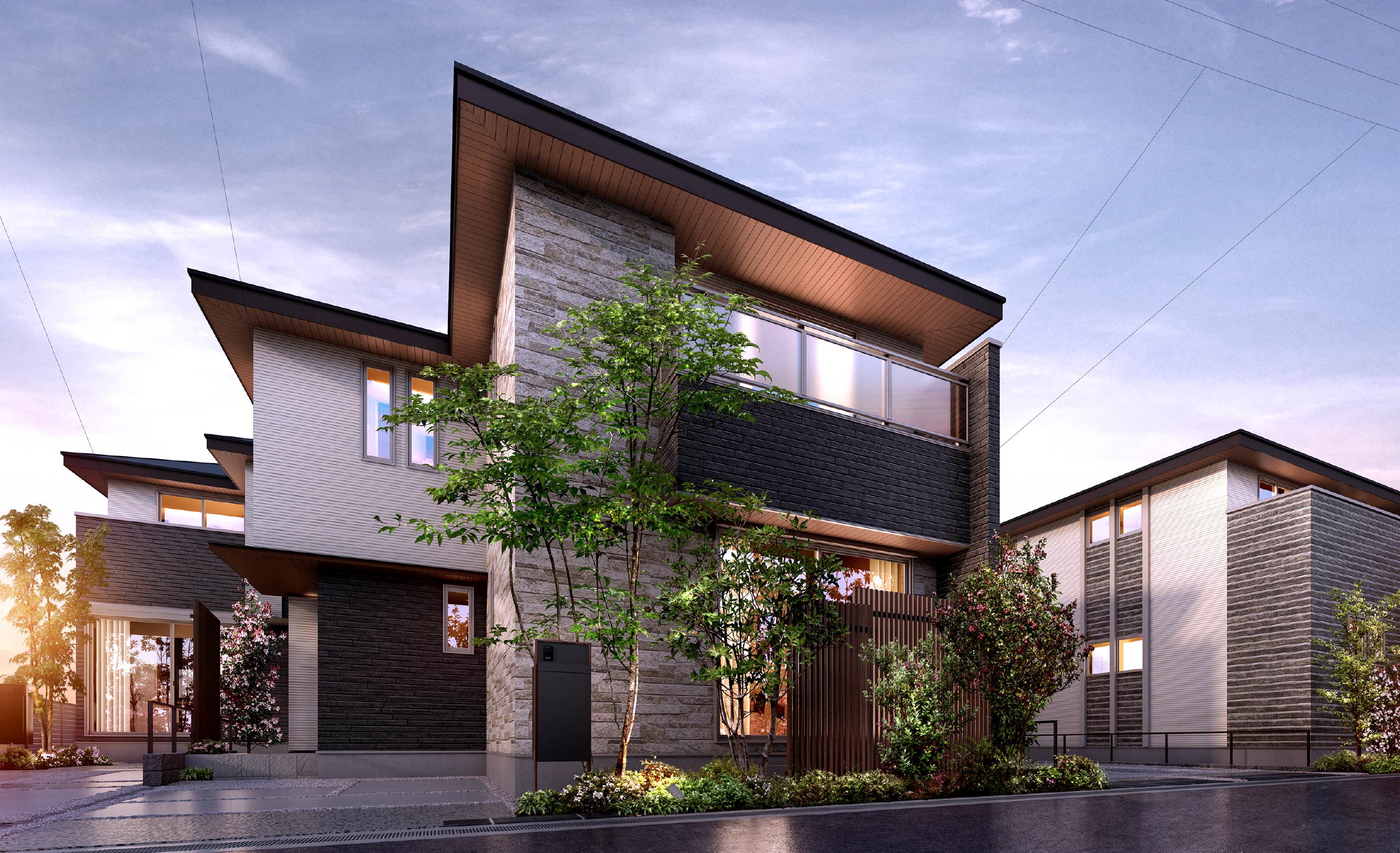 街並み完成予想図（2、3号棟）