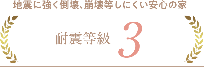 地震に強く倒壊、崩壊等しにくい安心の家