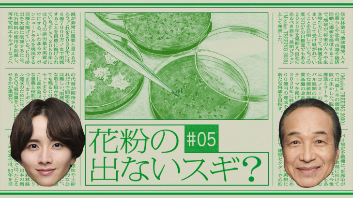NEWS#05 無花粉のスギ篇