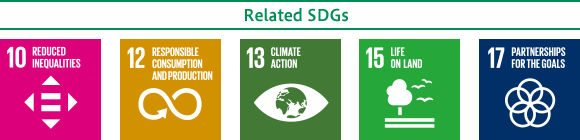 SDGs：10、12、13、15、17