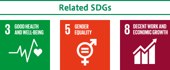 Relevant SDGs：3、5、8