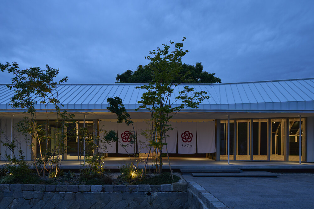 Exterior view of office building
