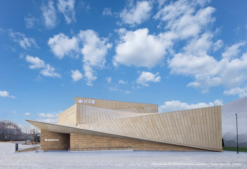 Exterior view of Sumitomo Pavilion at Expo 2025 Osaka