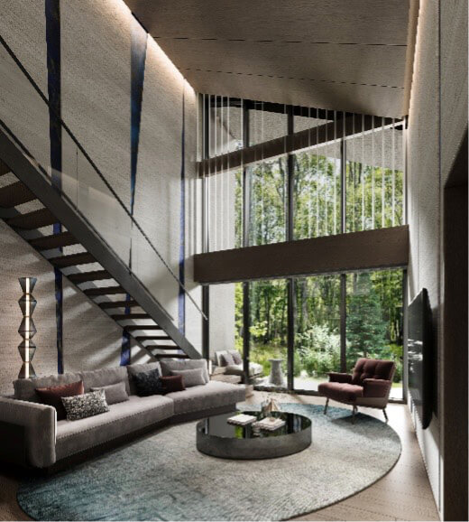 Conceptual image of the interior space