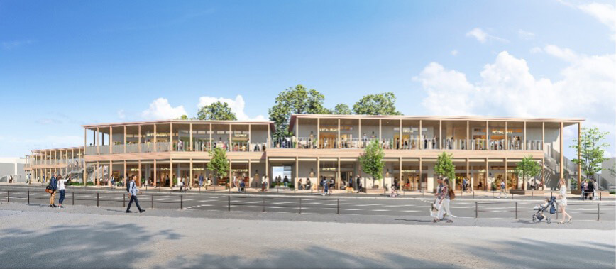 Conceptual image of the commercial facilities