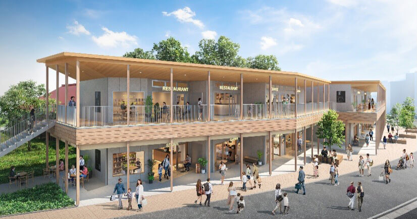 Conceptual image of the commercial facilities