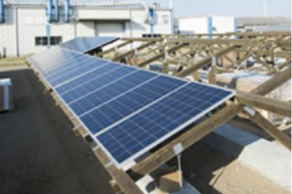 Solar panels and environmentally conscious wooden frames