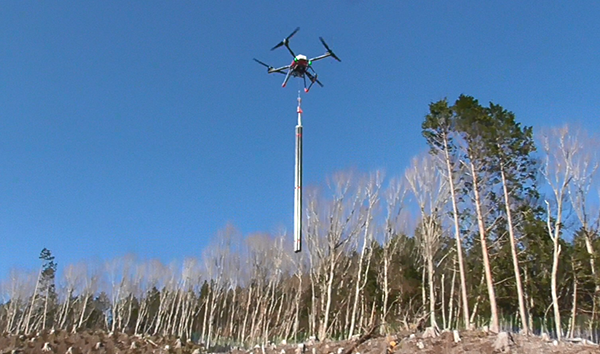 Forestry transport drone 'morito'