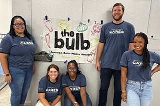 Crescent employees participating in the activity