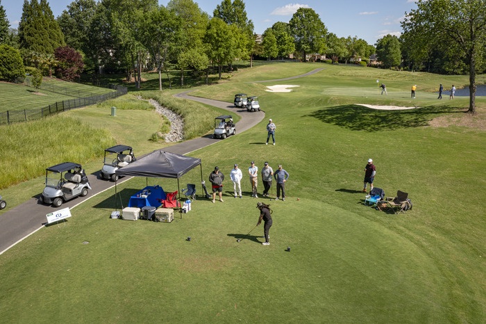Scene of golf event