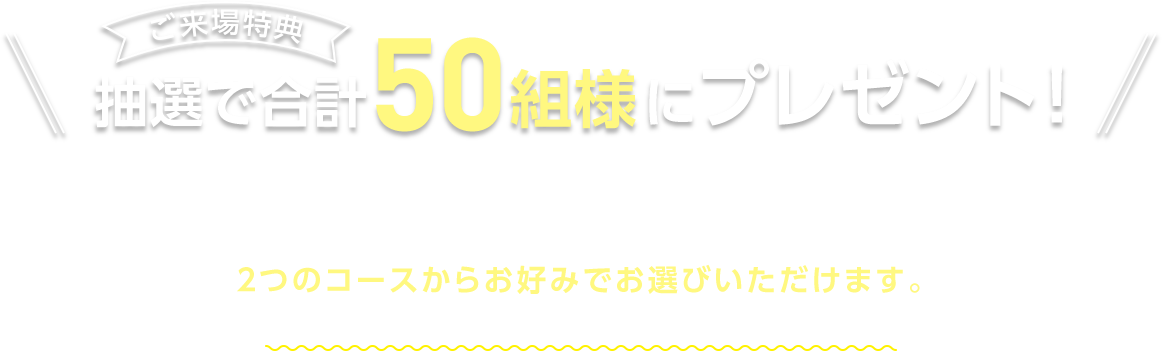 抽選で合計50名様にプレゼント！