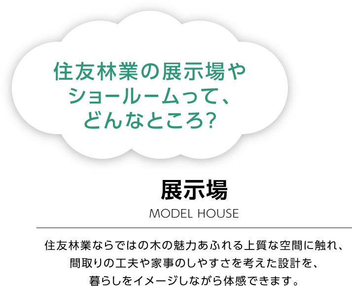 住友林業の展示場やショールームって、どんなところ？