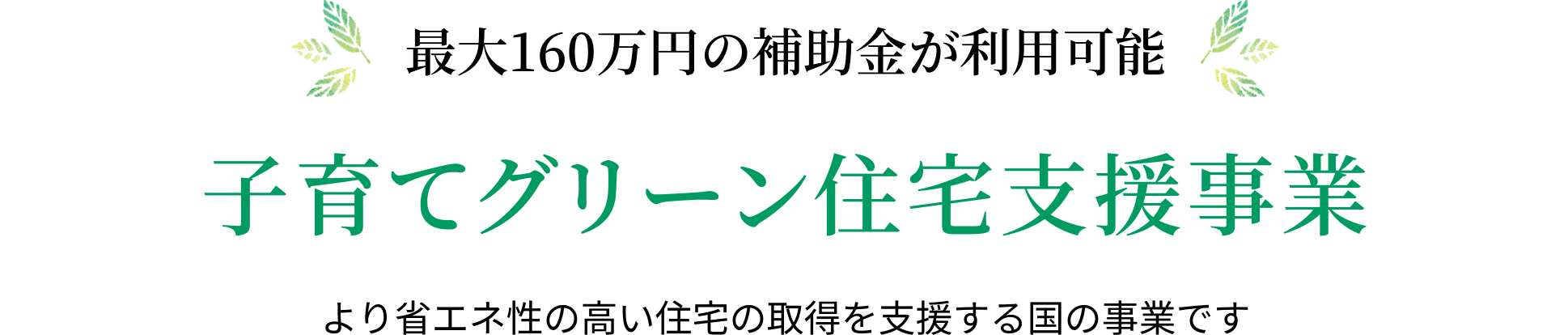 子育てグリーン住宅支援事業