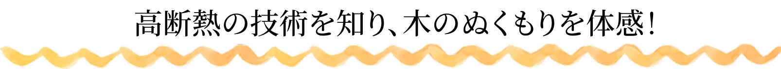 高断熱の技術を知り、木のぬくもりを体感！