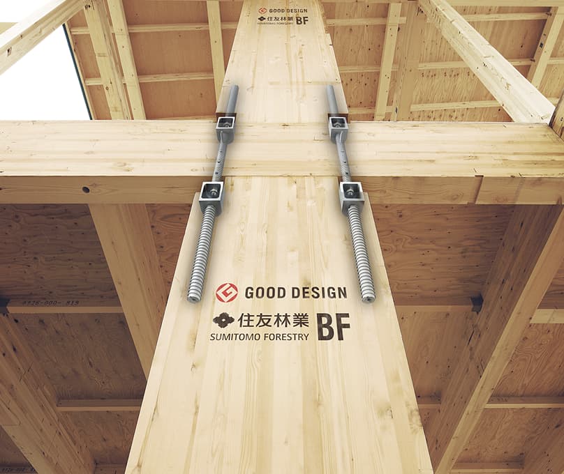 BF TECHNOLOGYの柱の構造