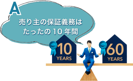 売り主の保証義務はたったの10年間