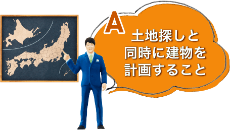 土地探しと同時に建物を計画すること