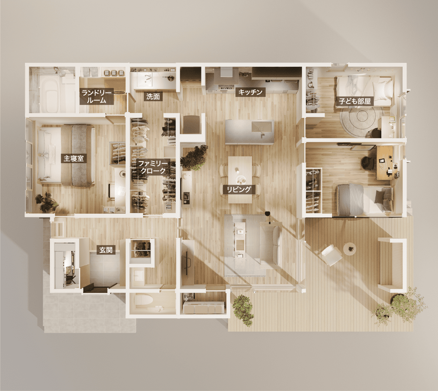 部屋ごとの使い方イメージ