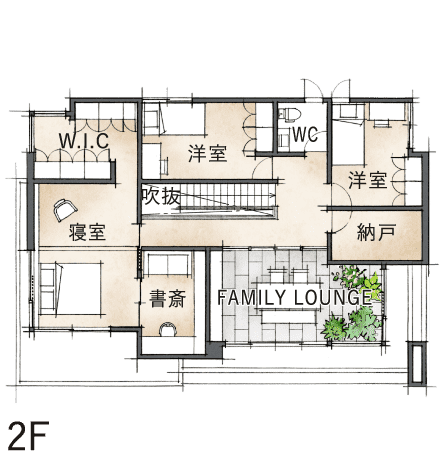 イラスト間取り