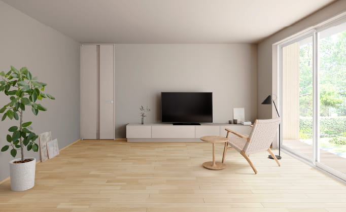 床 アッシュ×建具 グレージュ