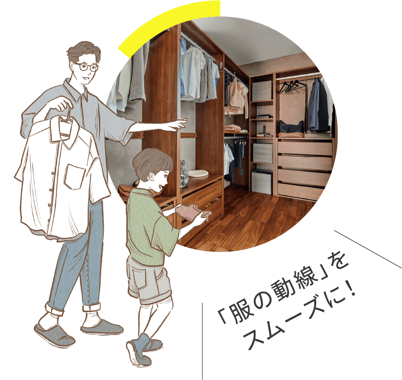 「服の動線」をスムーズに！
