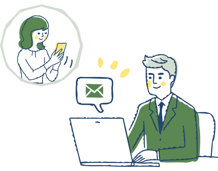 相談している画像